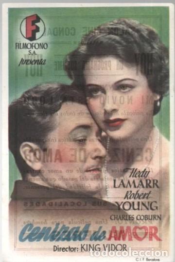 Cine: PROGRAMA DE CINE: CENIZAS DE AMOR PC-11323