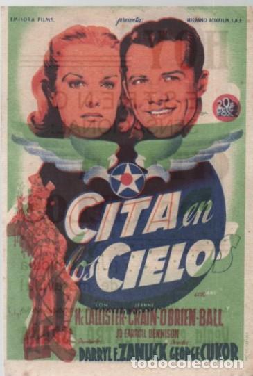 Cine: PROGRAMA DE CINE: CITA EN LOS CIELOS PC-11327