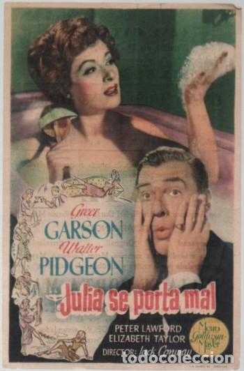 Cine: PROGRAMA DE CINE: JULIA SE PORTA MAL PC-11330