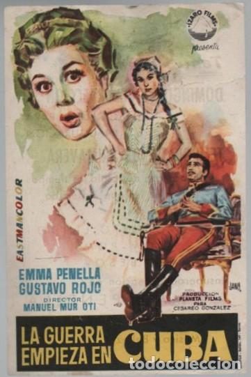 Cine: PROGRAMA DE CINE: LA GUERRA EMPIEZA EN CUBA PC-11340