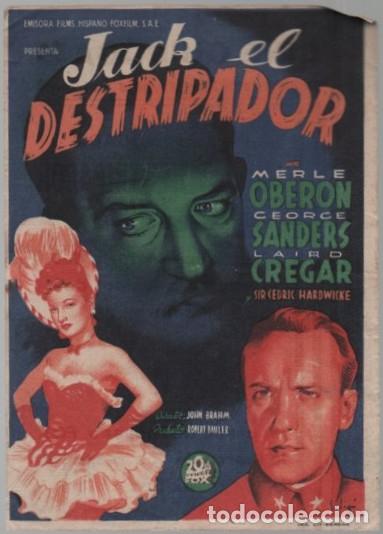 Cine: PROGRAMA DE CINE: JACK EL DESTRIPADOR PC-11341