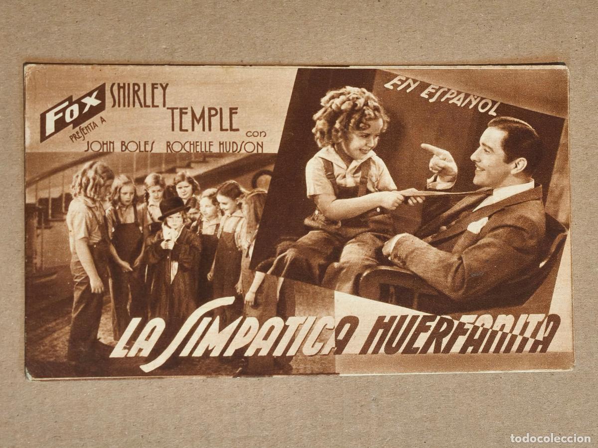 Cine: SHIRLEY TEMPLE LA SIMPATICA HUERFANITA PROGRAMA DE CINE 1936
