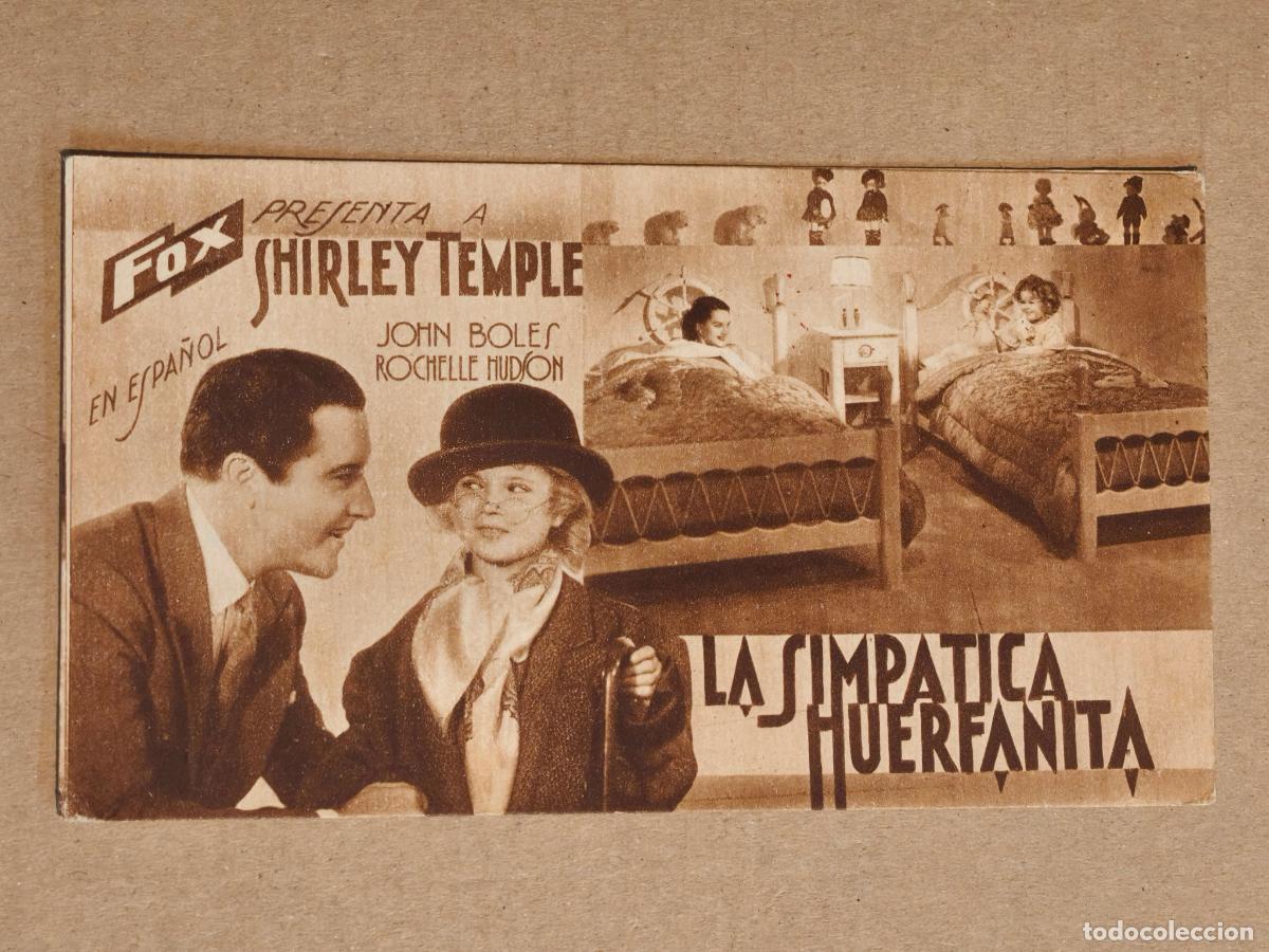 Cine: SHIRLEY TEMPLE LA SIMPATICA HUERFANITA PROGRAMA DE CINE 1936
