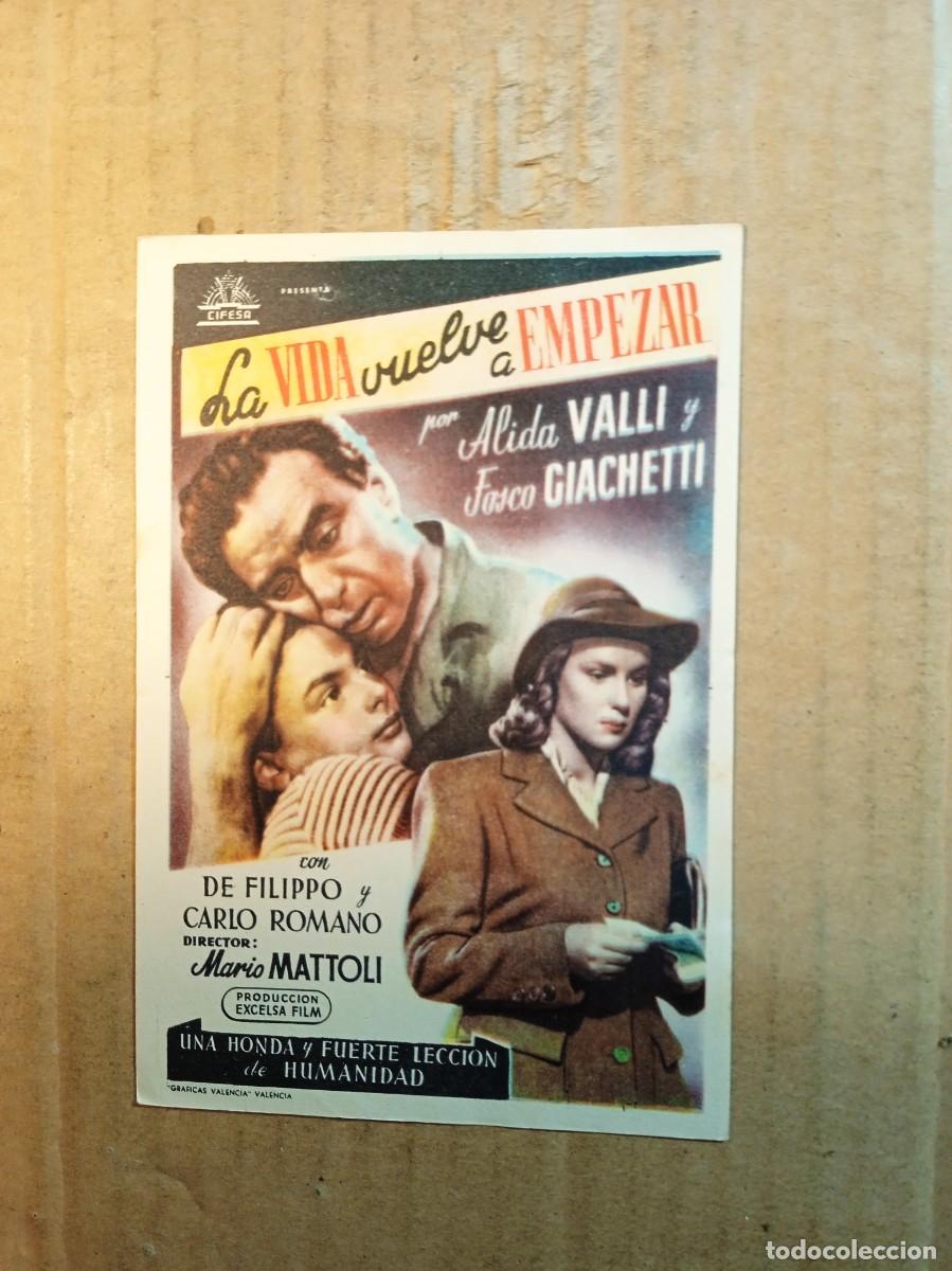 Cine: FOLLETO DOBLE SIN PUBLICIDAD