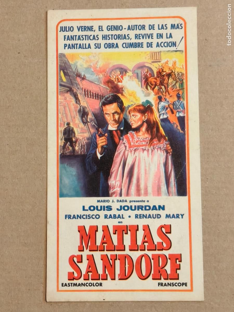 Cine: MATIAS SANDORF NOVELA JULIO VERNE PROGRAMA DE CINE MEXICO 1963