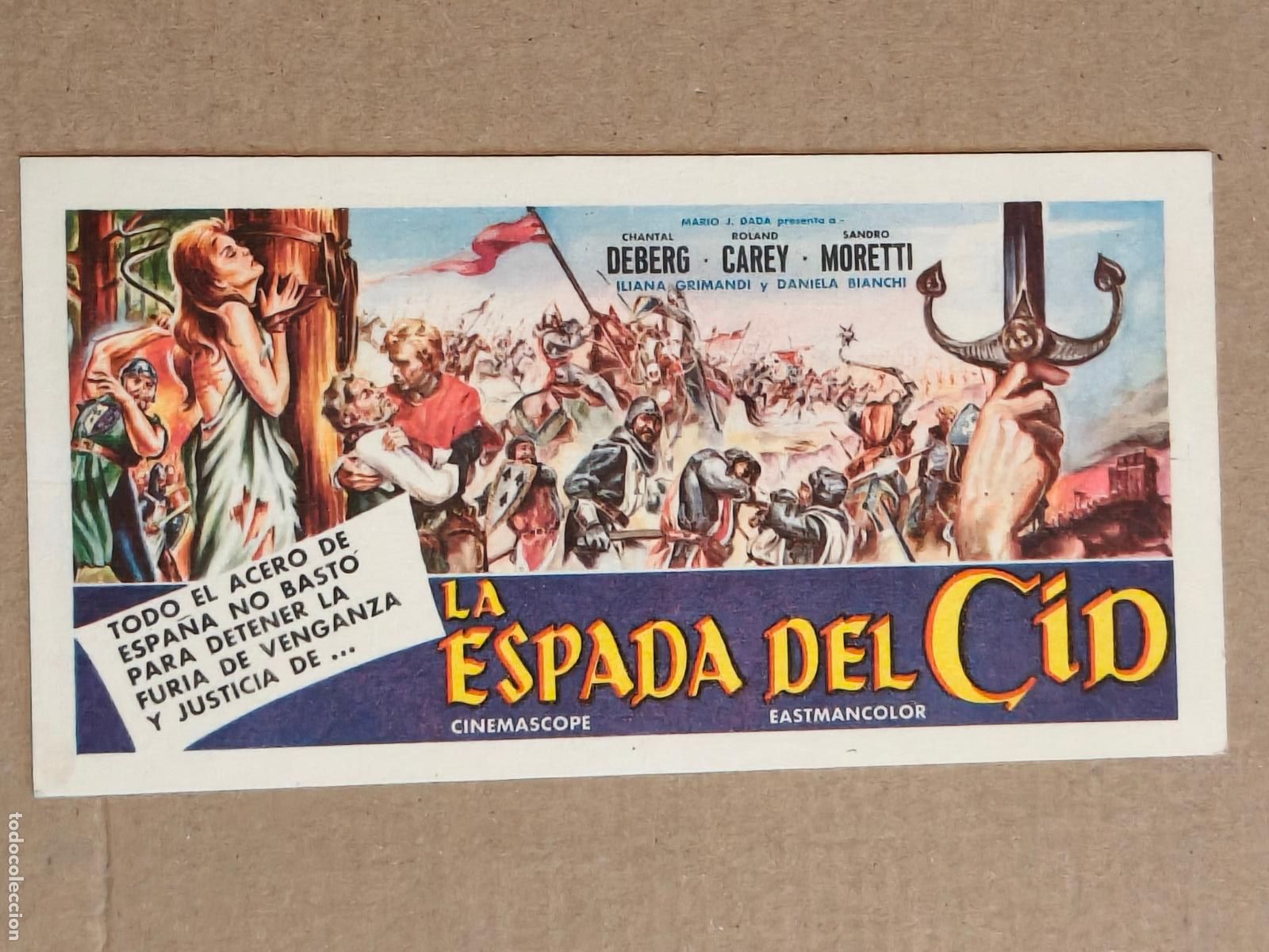  Flyers Publicitaires de films Anciens: LA ESPADA DEL CID PROGRAMA DE CINE MEXICO