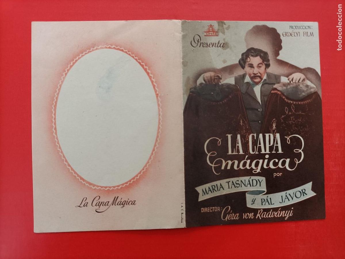 Cine: LA CAPA M&Aacute;GICA. MAR&Iacute;A TASNADY Y PAL J&Aacute;VOR.