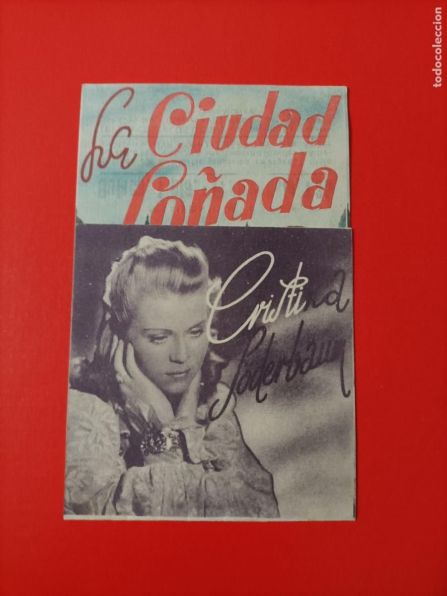 Cine: LA CIUDAD SO&Ntilde;ADA. C/P. CINE DUQUE, M&Aacute;LAGA. CRISTINA SODERBAUM, EST&Aacute; COMO NUEVO. ES DOBLE.