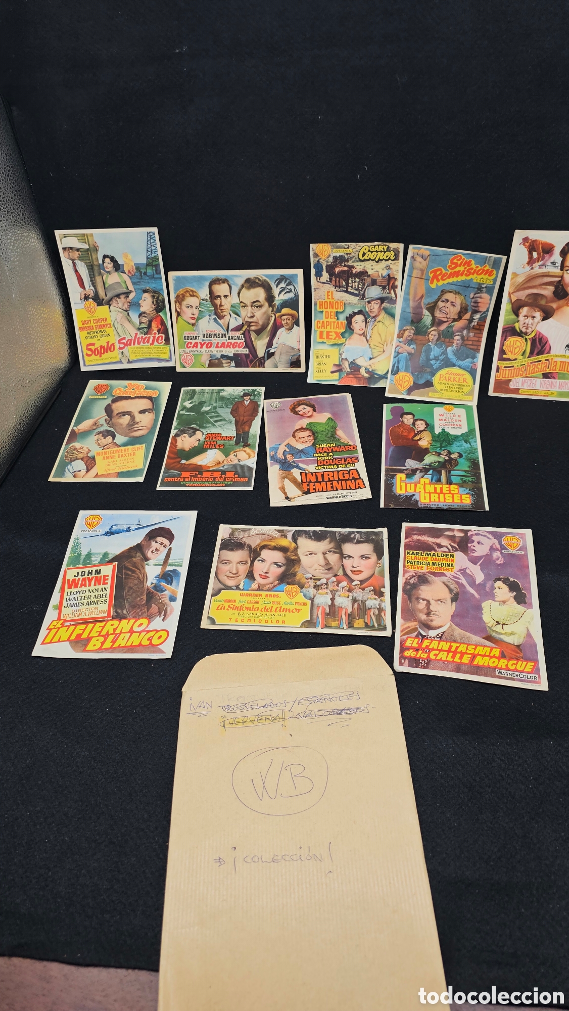 Cine: Lote de folletos de mano de cine antiguo ( W.B )