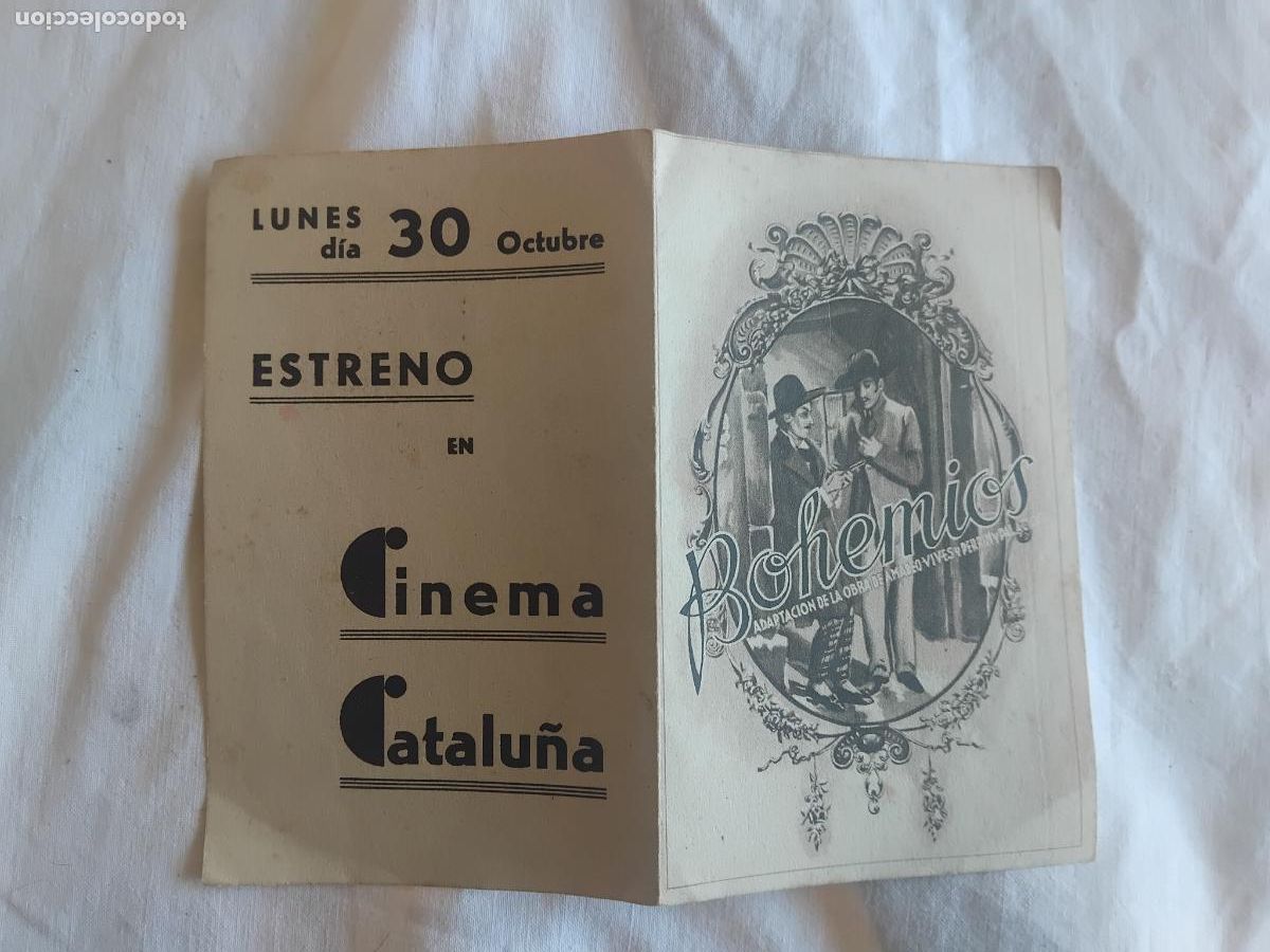 Cine: PROGRAMA DE CINE DOBLE BOHEMIOS. CINEMA CATALU&Ntilde;A. - Foto 1