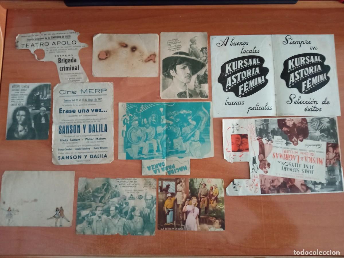 Cine: LOTE DE PROGRAMAS DE CINE DEFECTUOSOS - Foto 2