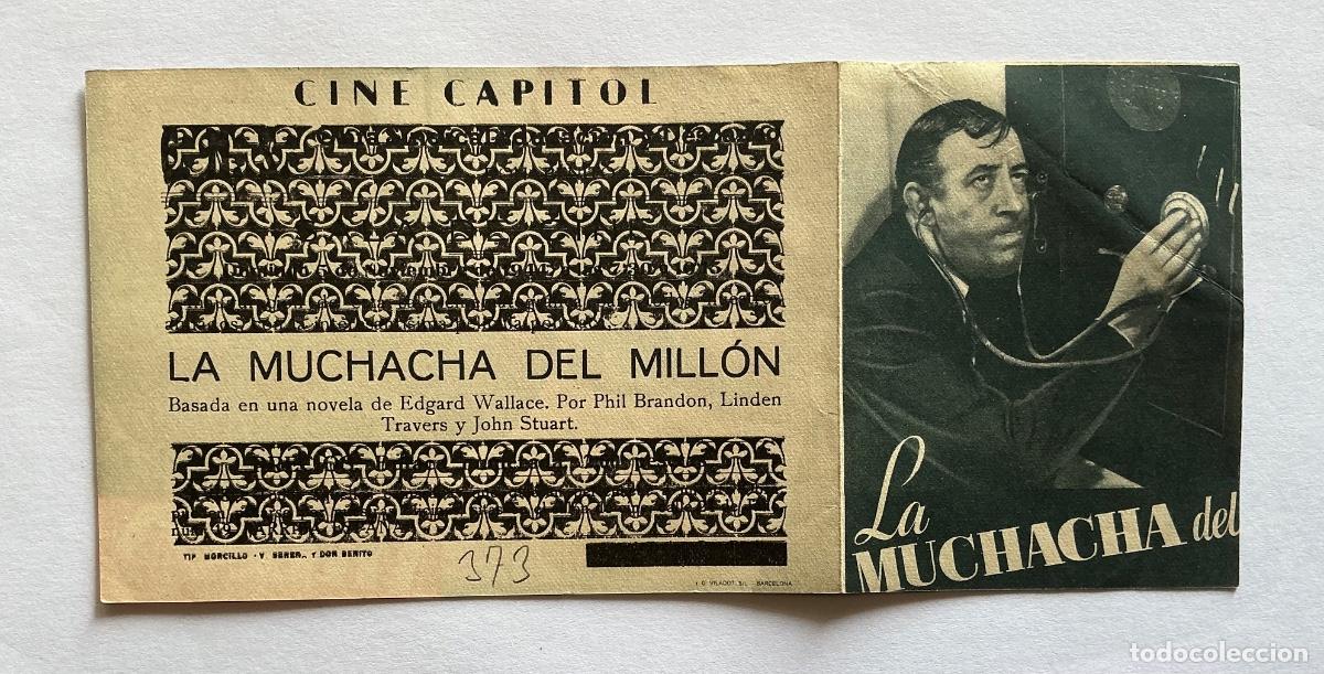 Cine: PROGRAMA DOBLE LA MUCHACHA DEL MILL&Oacute;N CINE CAPITOL DON BENITO BADAJOZ - Foto 1