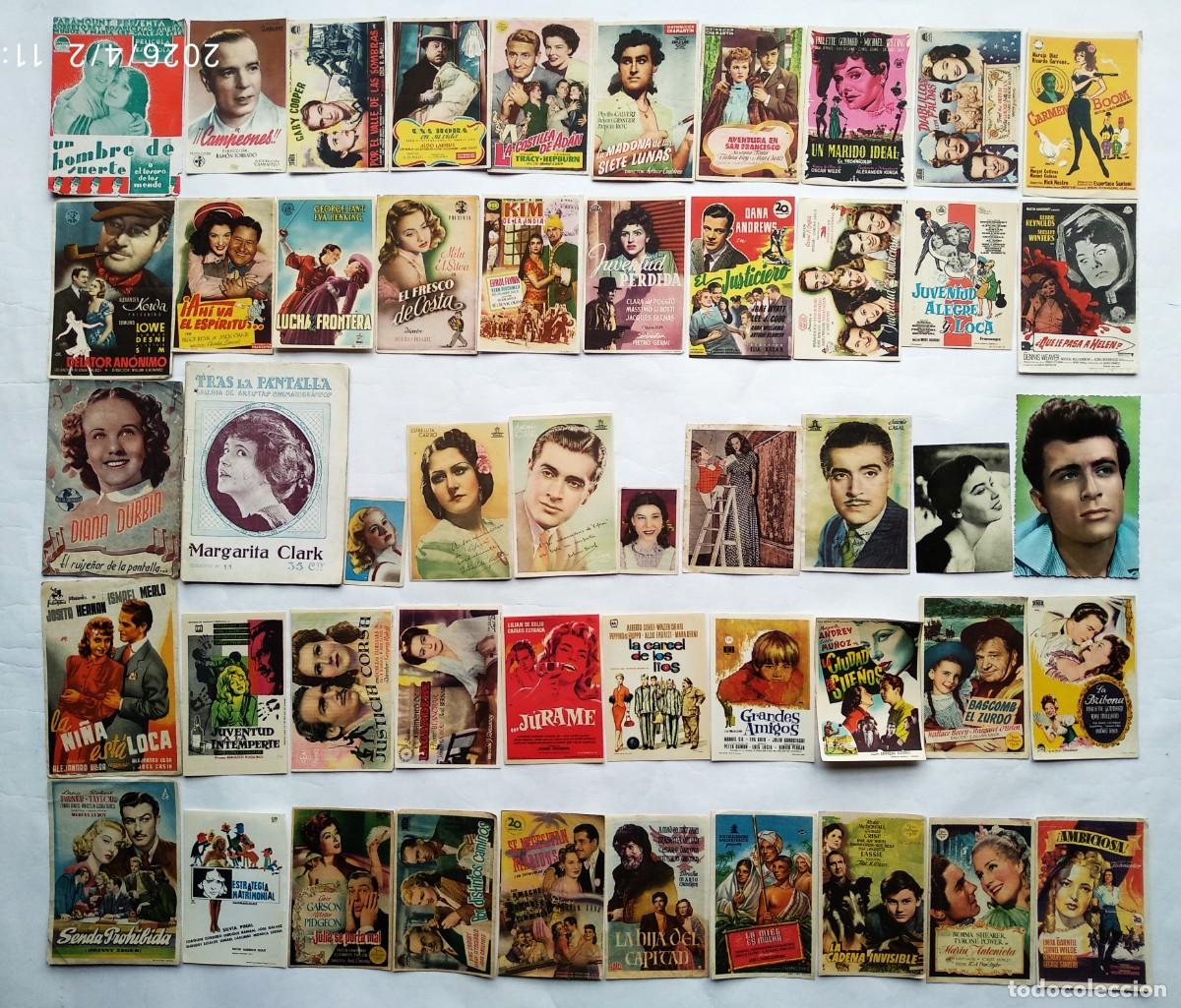 Cine: 50 PROGRAMAS VARIADOS, LOTE N&ordm; 279 ( 23 CON EL DORSO IMPRESO).