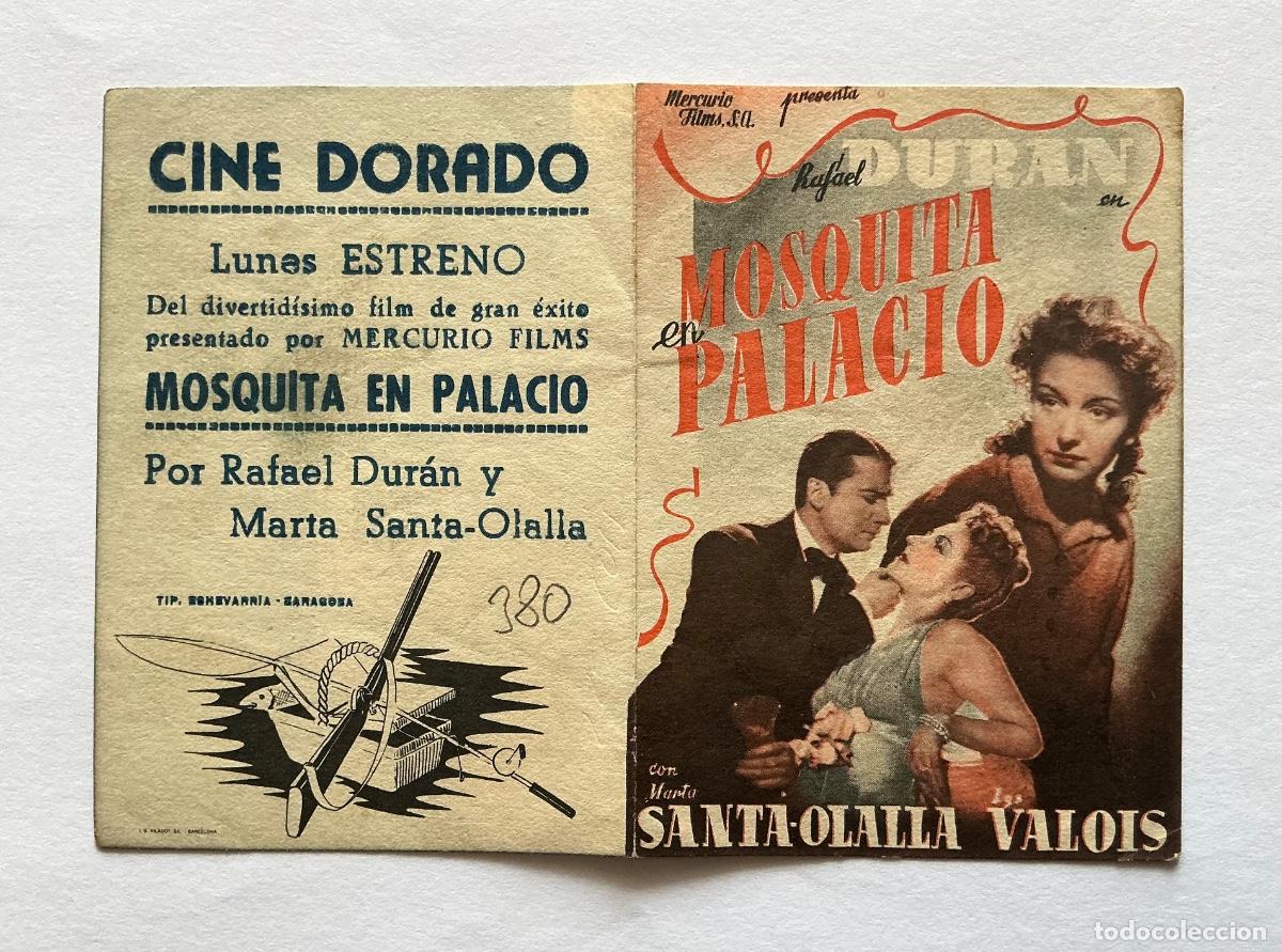  Flyers Publicitaires de films Anciens: PROGRAMA DOBLE MOSQUITA EN PALACIO RAFAEL DUR&Aacute;N CINE DORADO ZARAGOZA