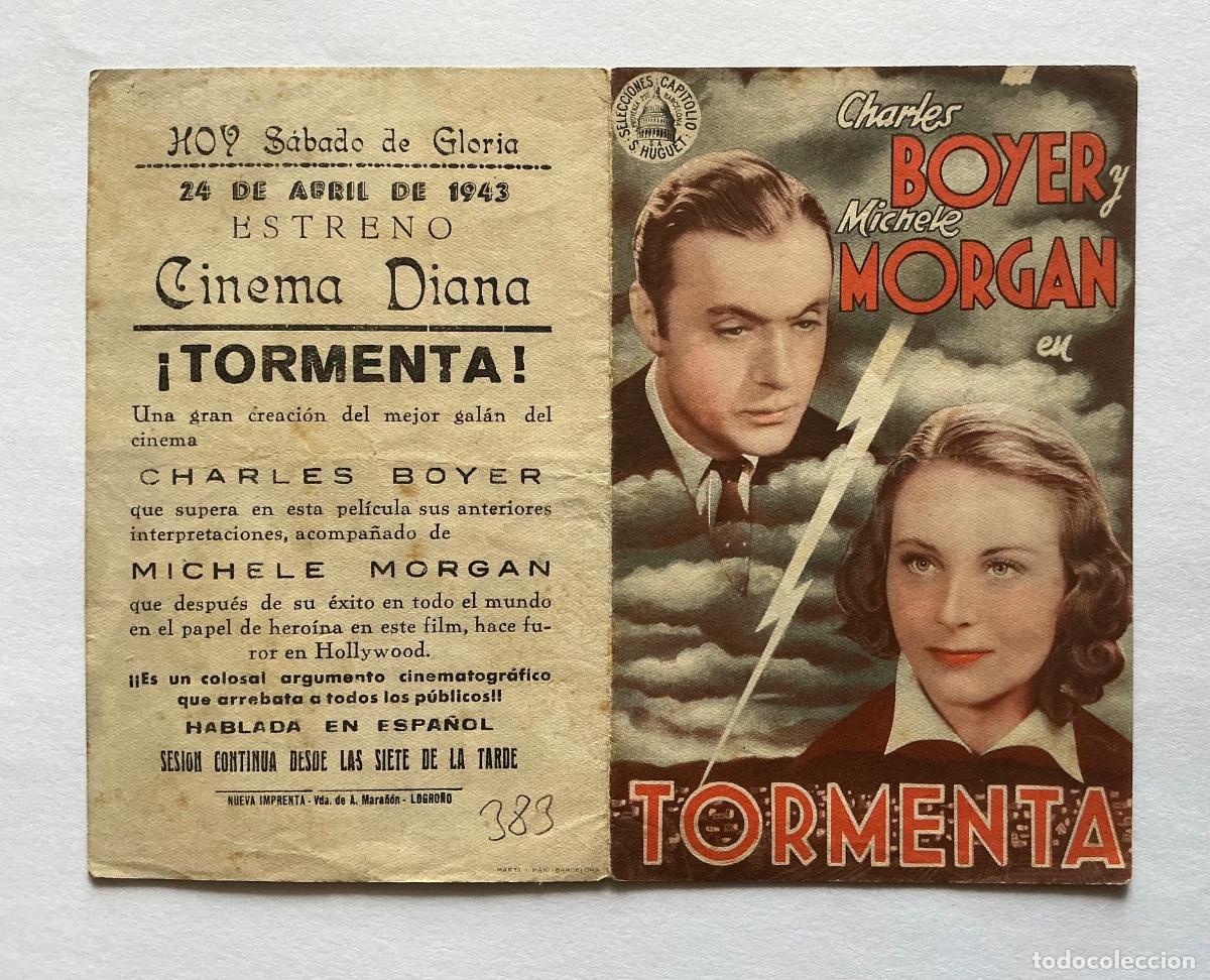 Kino: PROGRAMA DOBLE TORMENTA CHARLES BOYER MICHELE MORGAN CINE DIANA LOGRO&Ntilde;O