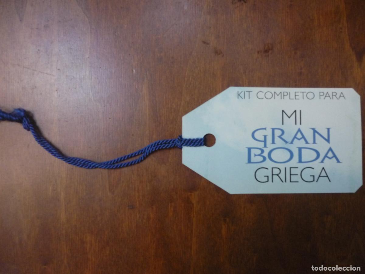 Cine: mi gran boda griega - folleto mano original troquelado - nia vardalos john corbett