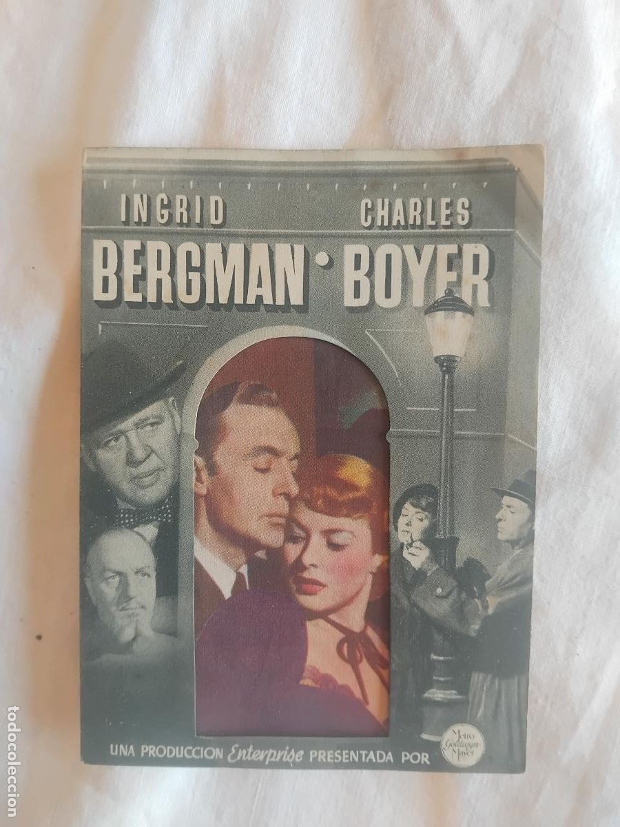 Cine: PROGRAMA DE CINE TROQUELADO ARCO DE TRIUNFO. INGRID BERGMAN. CHARLES BOYER. EUTERPE.