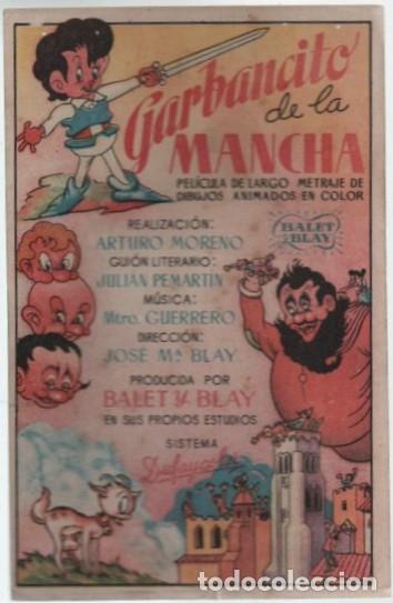 Cine: PROGRAMA DE CINE: GARBANCITO DE LA MANCHA PC-11348