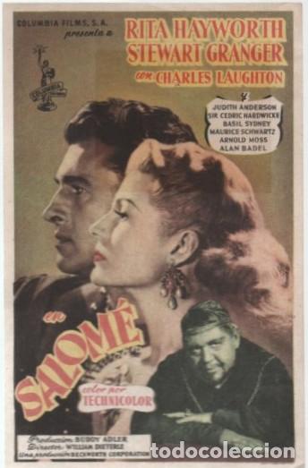 Cine: PROGRAMA DE CINE: SALOM&Eacute; PC-11350