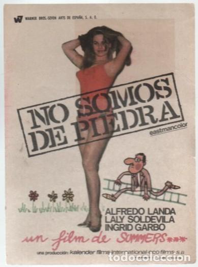 Cine: PROGRAMA DE CINE: NO SOMOS DE PIEDRA PC-11358