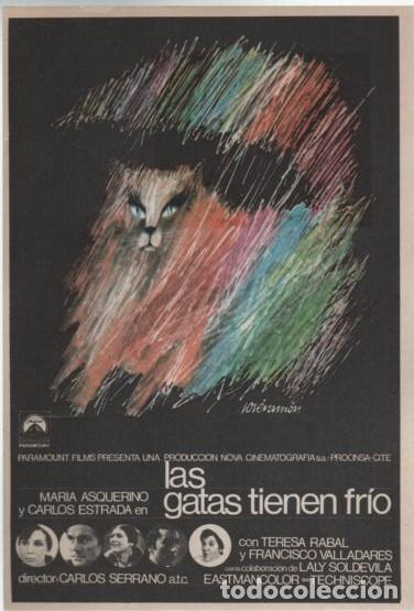 Cine: PROGRAMA DE CINE: LAS GATAS TIENEN FR&Iacute;O PC-11360