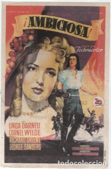 Cine: PROGRAMA DE CINE: AMBICIOSA PC-11363