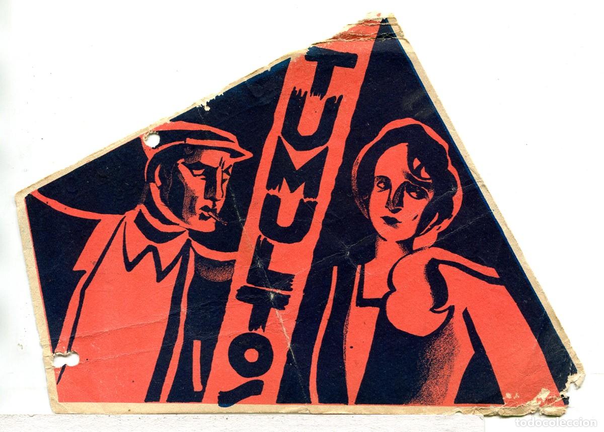 Folhetos de m&atilde;o de filmes antigos de cinema: TUMULTOS, con Charles Boyer. PROGRAMA DEFECTUOSO.