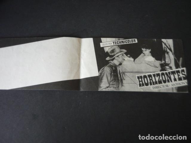 Cine: HORIZONTES LEJANOS PROGRAMA DE MANO DOBLE SIN PUBLICIDAD - Foto 2