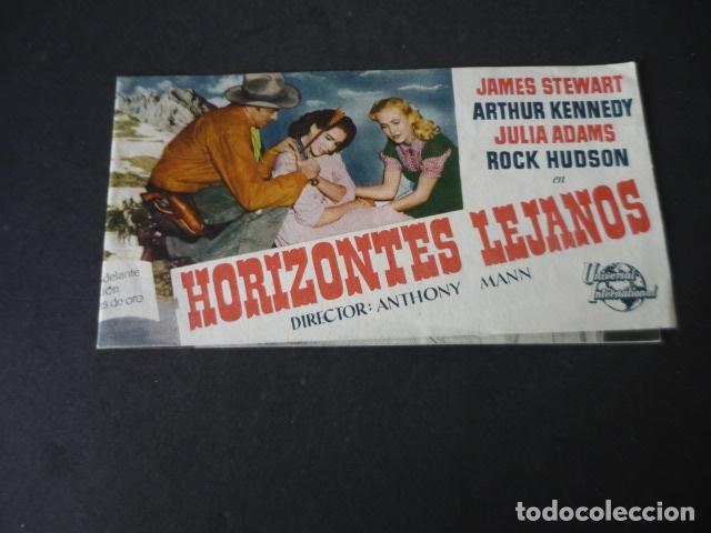  Flyers Publicitaires de films Anciens: HORIZONTES LEJANOS PROGRAMA DE MANO DOBLE SIN PUBLICIDAD