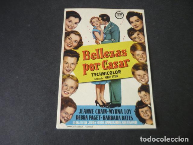  Flyers Publicitaires de films Anciens: BELLEZAS POR CASAR PROGRAMA DE MANO SIN PUBLICIDAD