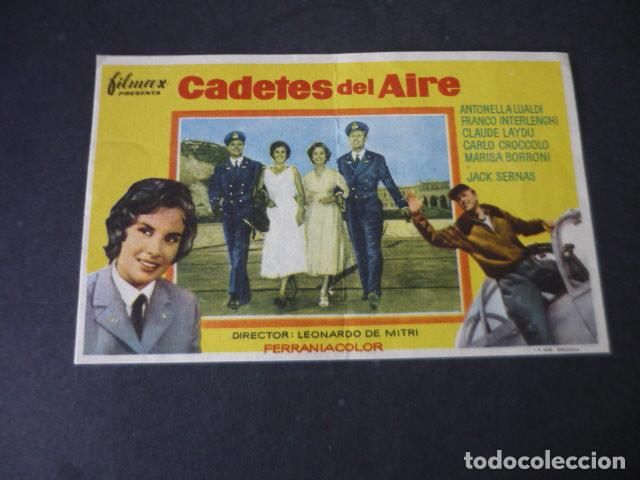  Flyers Publicitaires de films Anciens: CADETES DEL AIRE PROGRAMA DE MANO SIN PUBLICIDAD