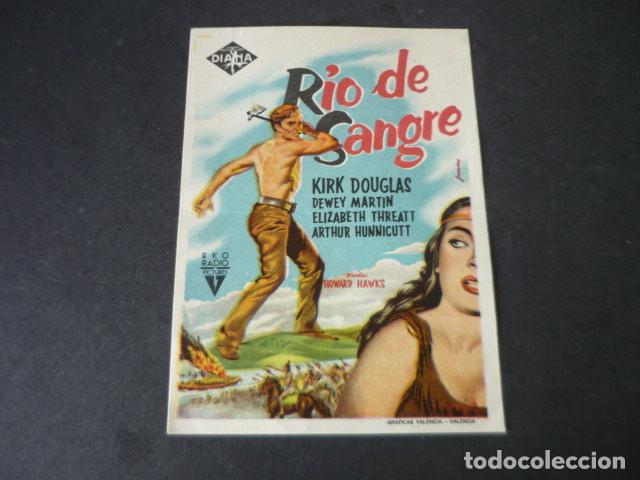 Cine: RIO DE SANGRE PROGRAMA DE MANO SIN PUBLICIDAD - Foto 1