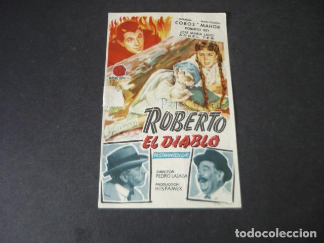 Cine: ROBERTO EL DIABLO PROGRAMA DE MANO SIN PUBLICIDAD - Foto 1