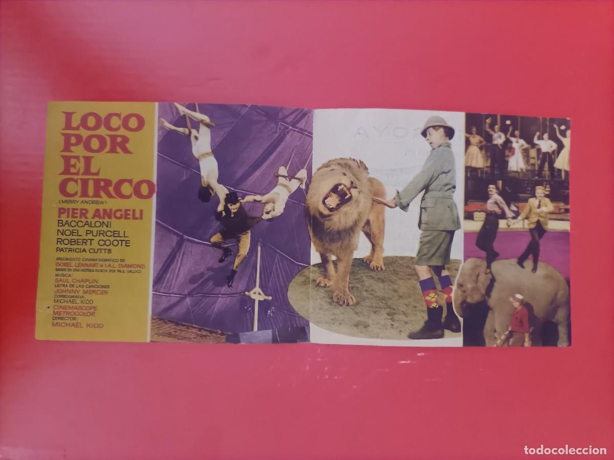 Cine: LOCO POR EL CIRCO. C/P. CINEMA GOYA. CREO DE ALCOY, DANNY KAYE, PIER ANGELI. ES DOBLE.
