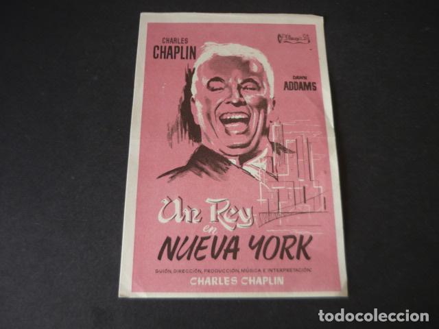  Flyers Publicitaires de films Anciens: UN REY EN NUEVA YORK PROGRAMA DE MANO SIN PUBLICIDAD