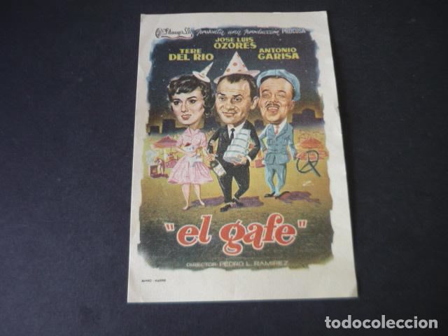  Flyers Publicitaires de films Anciens: EL GAFE PROGRAMA DE MANO SIN PUBLICIDAD
