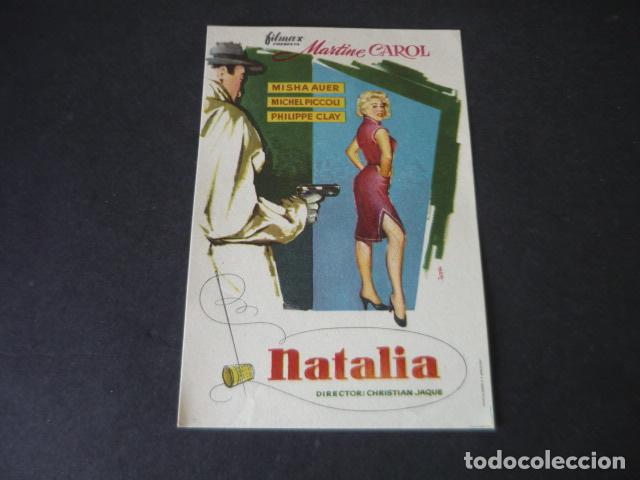 Cine: NATALIA PROGRAMA DE MANO SIN PUBLICIDAD - Foto 1