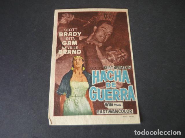 Cine: HACHA DE GUERRA PROGRAMA DE MANO SIN PUBLICIDAD - Foto 1