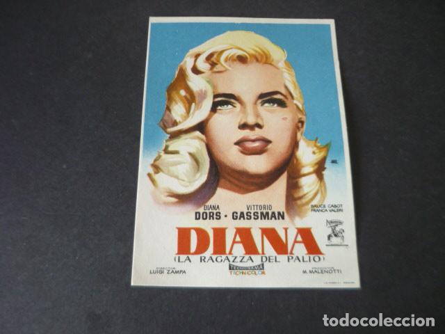  Flyers Publicitaires de films Anciens: DIANA PROGRAMA DE MANO SIN PUBLICIDAD