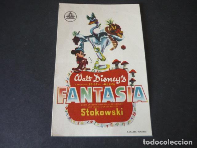 Cine: FANTASIA PROGRAMA DE MANO SIN PUBLICIDAD - Foto 1