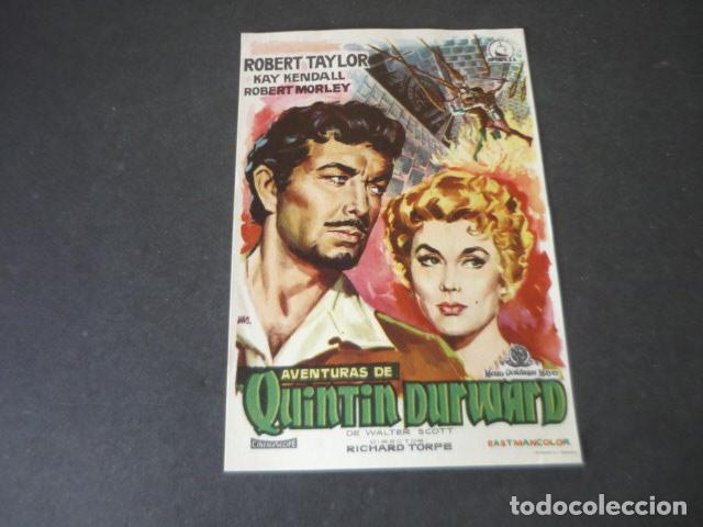Cinema: QUINTIN DURWARD PROGRAMA DE MANO SIN PUBLICIDAD