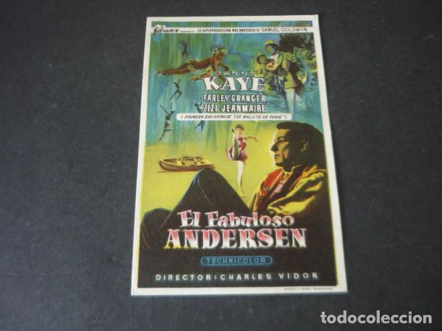 Cine: EL FABULOSO ANDERSEN PROGRAMA DE MANO SIN PUBLICIDAD - Foto 1
