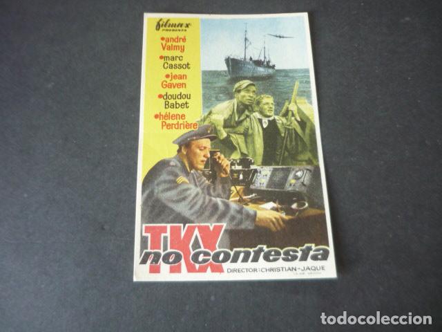  Flyers Publicitaires de films Anciens: TKX NO CONTESTA PROGRAMA DE MANO SIN PUBLICIDAD