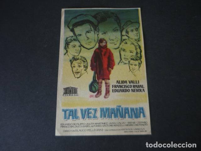 Cine: TAL VEZ MA&Ntilde;ANA PROGRAMA DE MANO SIN PUBLICIDAD - Foto 1