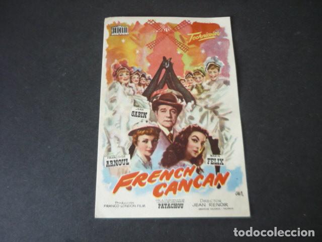 Kino: FRENCH CANCAN PROGRAMA DE MANO SIN PUBLICIDAD