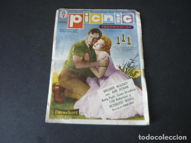  Flyers Publicitaires de films Anciens: PICNIC PROGRAMA DE MANO SIN PUBLICIDAD