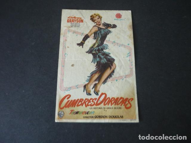 Cinema: CUMBRES DORADAS PROGRAMA DE MANO SIN PUBLICIDAD