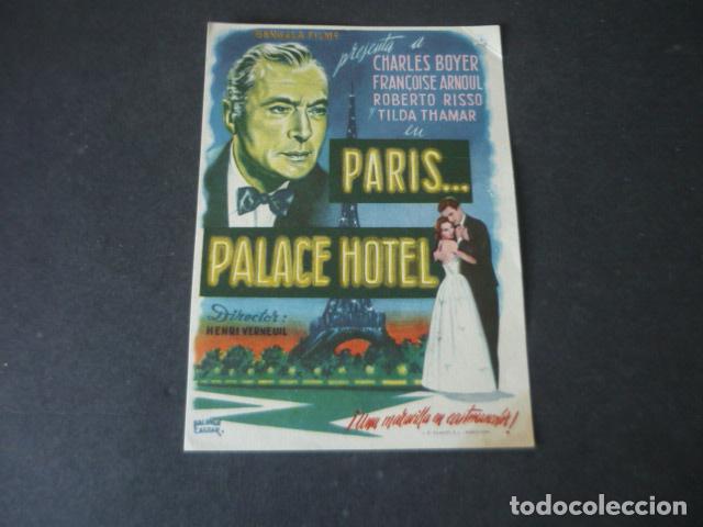 Cine: PARIS PALACE HOTEL PROGRAMA DE MANO SIN PUBLICIDAD - Foto 1