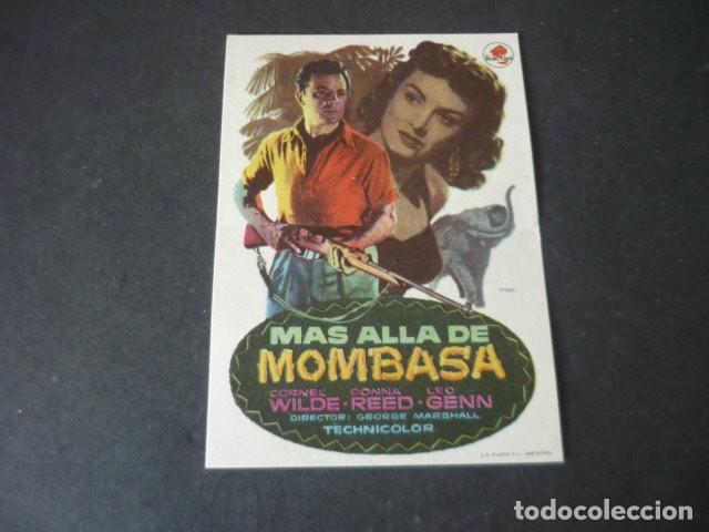 Cine: MAS ALLA DE MOMBASA PROGRAMA DE MANO SIN PUBLICIDAD - Foto 1