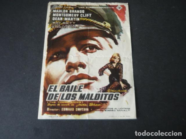 Cine: EL BAILE DE LOS MALDITOS PROGRAMA DE MANO SIN PUBLICIDAD